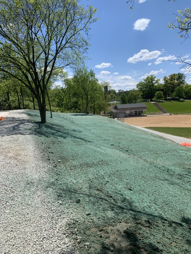 Large property hydroseeding result